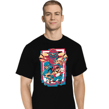 Load image into Gallery viewer, Daily_Deal_Shirts T-Shirts, Tall / Large / Black Retro Heroes
