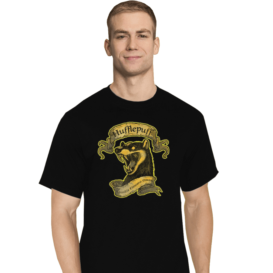 Shirts T-Shirts, Tall / Large / Black Hufflepuff