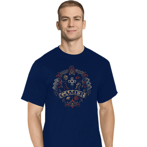 Shirts T-Shirts, Tall / Large / Navy Gamer Crest