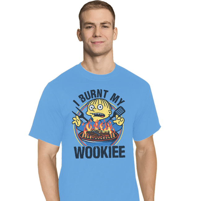Daily_Deal_Shirts T-Shirts, Tall / Large / Royal Blue Burnt Wookiee