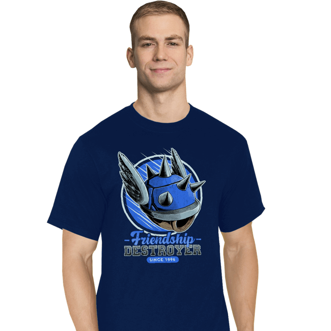 Daily_Deal_Shirts T-Shirts, Tall / Large / Navy Friendship Destroyer