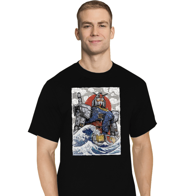 Daily_Deal_Shirts T-Shirts, Tall / Large / Black Kanagawa RX-78-2