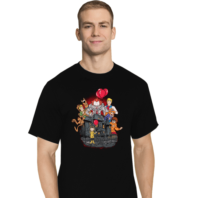 Daily_Deal_Shirts T-Shirts, Tall / Large / Black Creepy Clown In Derry Maine