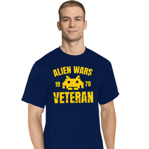 Secret_Shirts T-Shirts, Tall / Large / Navy Alien Wars