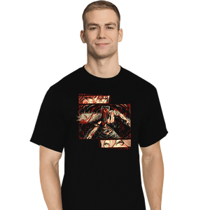 Daily_Deal_Shirts T-Shirts, Tall / Large / Black Chainsaw Man