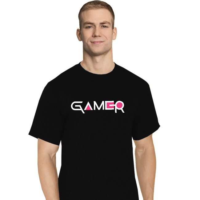 Secret_Shirts T-Shirts, Tall / Large / Black Squid Gamer