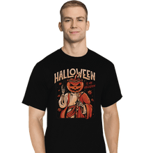 Load image into Gallery viewer, Shirts T-Shirts, Tall / Large / Black Halloween Is My Religion
