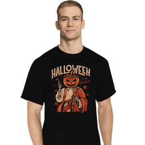 Shirts T-Shirts, Tall / Large / Black Halloween Is My Religion