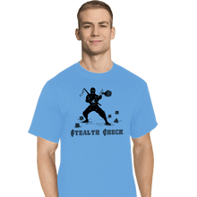 Load image into Gallery viewer, Secret_Shirts T-Shirts, Tall / Large / Royal Blue Stealth Check
