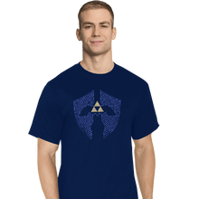 Load image into Gallery viewer, Shirts T-Shirts, Tall / Large / Navy Triforce Labyrinth
