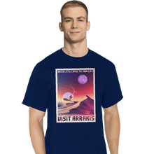 Load image into Gallery viewer, Shirts T-Shirts, Tall / Large / Navy Visit Arrakis
