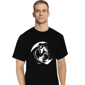 Daily_Deal_Shirts T-Shirts, Tall / Large / Black The Crescent Moon