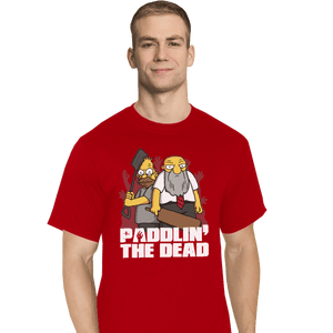 Shirts T-Shirts, Tall / Large / Red Paddlin' The Dead