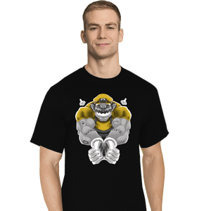 Daily_Deal_Shirts T-Shirts, Tall / Large / Black Wario Time