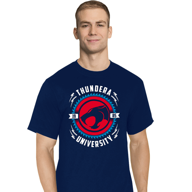 Daily_Deal_Shirts T-Shirts, Tall / Large / Navy Thundera University