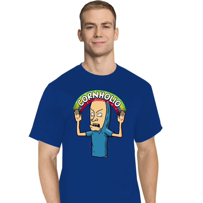 Secret_Shirts T-Shirts, Tall / Large / Royal Blue Cornholio Rainbow