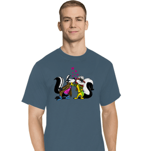 Secret_Shirts T-Shirts, Tall / Large / Indigo Blue No-Kissing