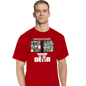 Shirts T-Shirts, Tall / Large / Red Sheep Of The Dead