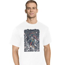 Load image into Gallery viewer, Daily_Deal_Shirts T-Shirts, Tall / Large / White Gundam Blue Dragon
