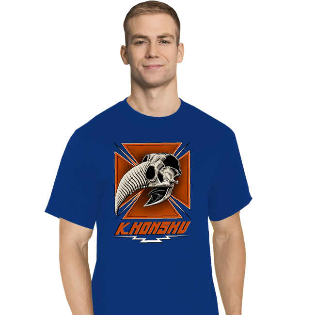 Daily_Deal_Shirts T-Shirts, Tall / Large / Royal Blue Konshu Skull