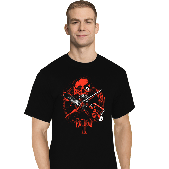 Daily_Deal_Shirts T-Shirts, Tall / Large / Black EDII Crossbone