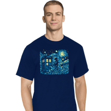 Load image into Gallery viewer, Daily_Deal_Shirts T-Shirts, Tall / Large / Navy Dreams Of Time And Space
