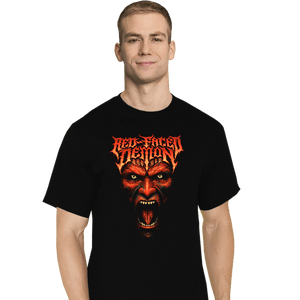 Shirts T-Shirts, Tall / Large / Black Red Faced Devil
