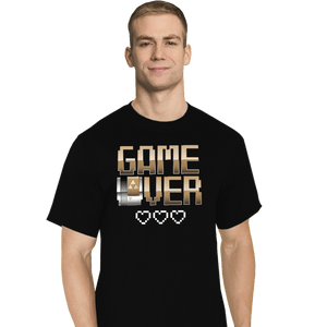Shirts T-Shirts, Tall / Large / Black Game Over
