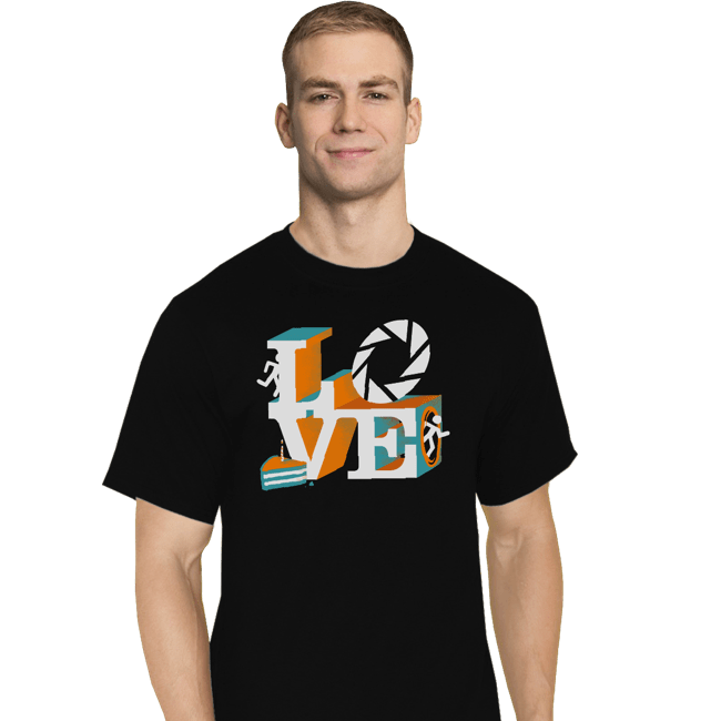 Shirts T-Shirts, Tall / Large / Black Love Portal