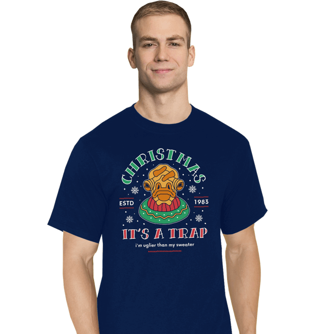 Shirts T-Shirts, Tall / Large / Navy Uglier Than My Sweater