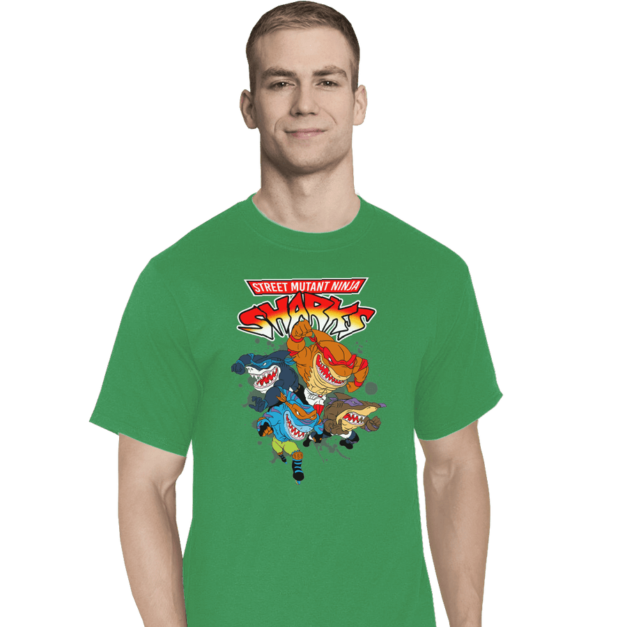 Shirts T-Shirts, Tall / Large / Athletic grey Street Mutant Ninja Sharks