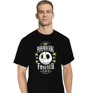 Shirts T-Shirts, Tall / Large / Black Pumpkin King Forever