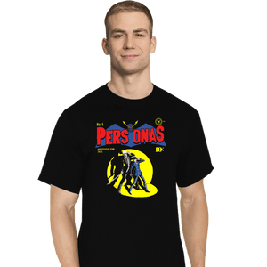 Shirts T-Shirts, Tall / Large / Black Investigation Team Comics