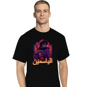 Daily_Deal_Shirts T-Shirts, Tall / Large / Black Jasmine Lights