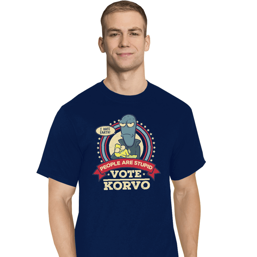 Shirts T-Shirts, Tall / Large / Navy Vote Korvo