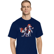 Load image into Gallery viewer, Secret_Shirts T-Shirts, Tall / Large / Navy Zombies Ate My
