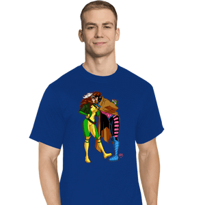 Daily_Deal_Shirts T-Shirts, Tall / Large / Royal Blue Rogue And Gambit Love