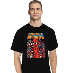 Secret_Shirts T-Shirts, Tall / Large / Black The Infinite Spiders
