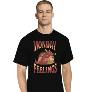 Daily_Deal_Shirts T-Shirts, Tall / Large / Black Monday Feelings