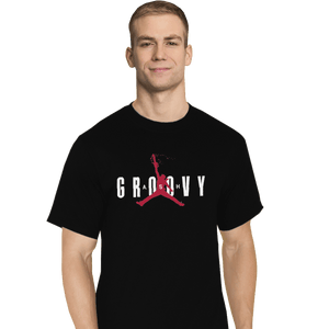 Shirts T-Shirts, Tall / Large / Black Ash Groovy