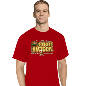 Daily_Deal_Shirts T-Shirts, Tall / Large / Red Welcome To Good Burger