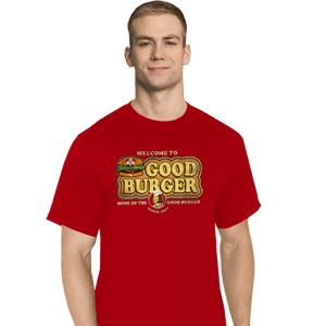 Daily_Deal_Shirts T-Shirts, Tall / Large / Red Welcome To Good Burger