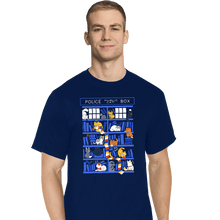 Load image into Gallery viewer, Secret_Shirts T-Shirts, Tall / Large / Navy Library Box
