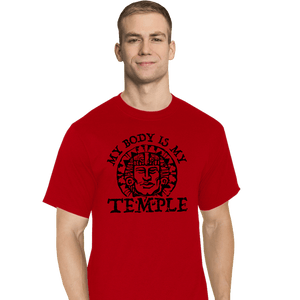 Secret_Shirts T-Shirts, Tall / Large / Red Hidden Temple Body