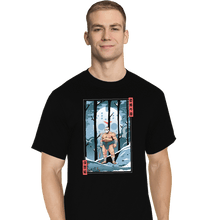 Load image into Gallery viewer, Secret_Shirts T-Shirts, Tall / Large / Black Fright Night Sumo Ukiyo-e Jason
