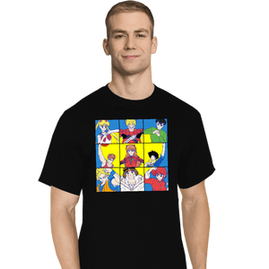 Secret_Shirts T-Shirts, Tall / Large / Black Anime Heart Of A 90s Kid
