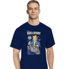 Load image into Gallery viewer, Shirts T-Shirts, Tall / Large / Navy Nuka Bombs
