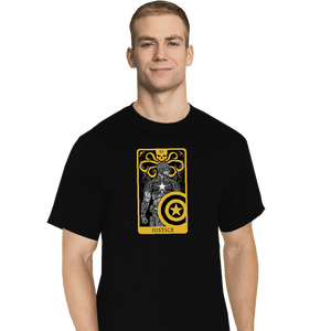 Shirts T-Shirts, Tall / Large / Black Tarot Justice