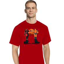 Load image into Gallery viewer, Secret_Shirts T-Shirts, Tall / Large / Red Farewell Fist Bump
