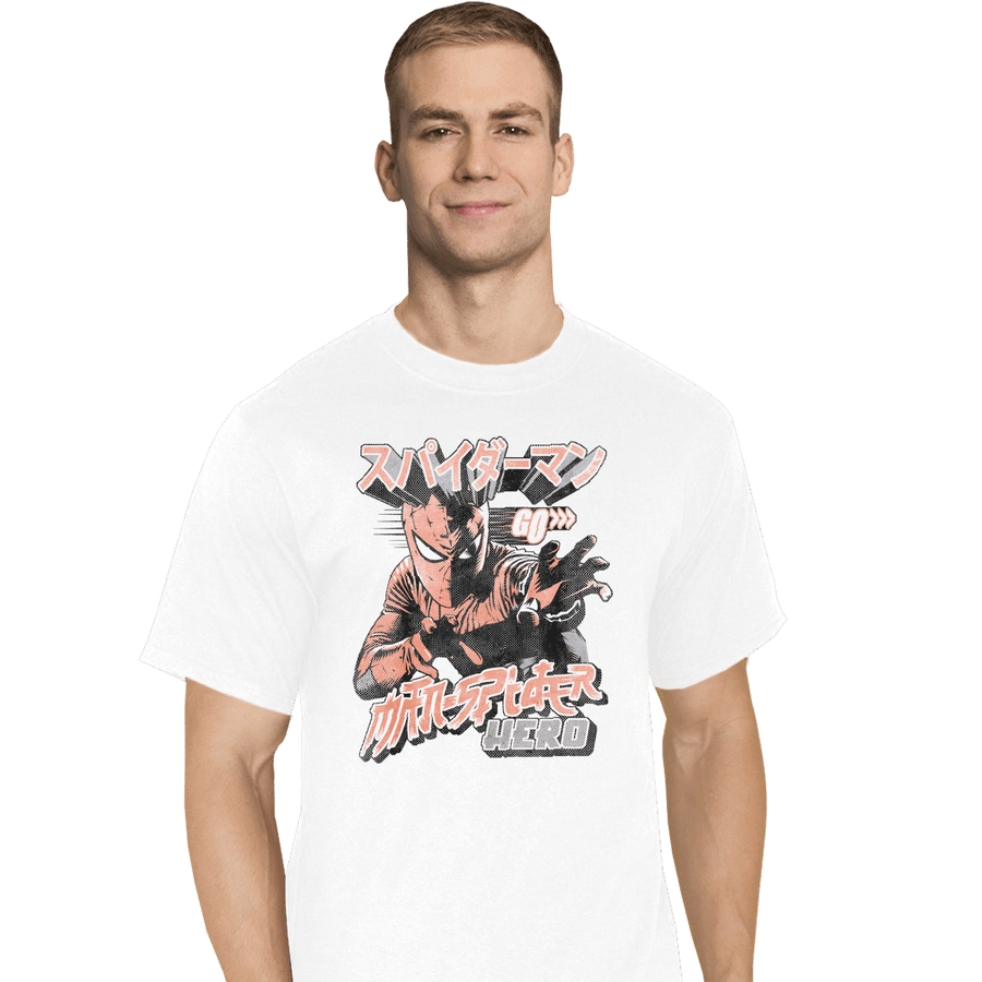 Shirts T-Shirts, Tall / Large / White Japanese Man Spider